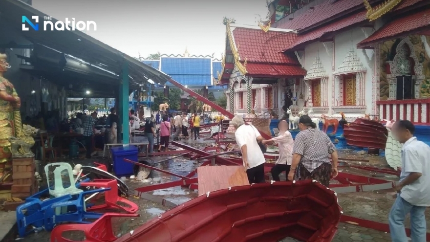 Thái Lan ban hành cảnh báo mưa giông, gió lốc tại 44 tỉnh